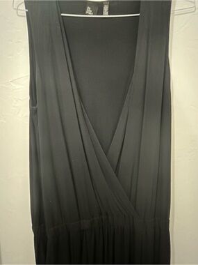 Eileen Fisher Black Sleeveless Draped Comfortable Jumpsuit